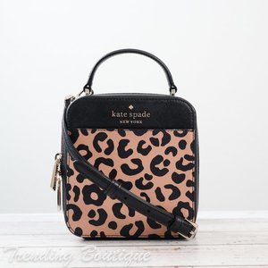 NWT Kate Spade Daisy Graphic Leopard Vanity Crossbody